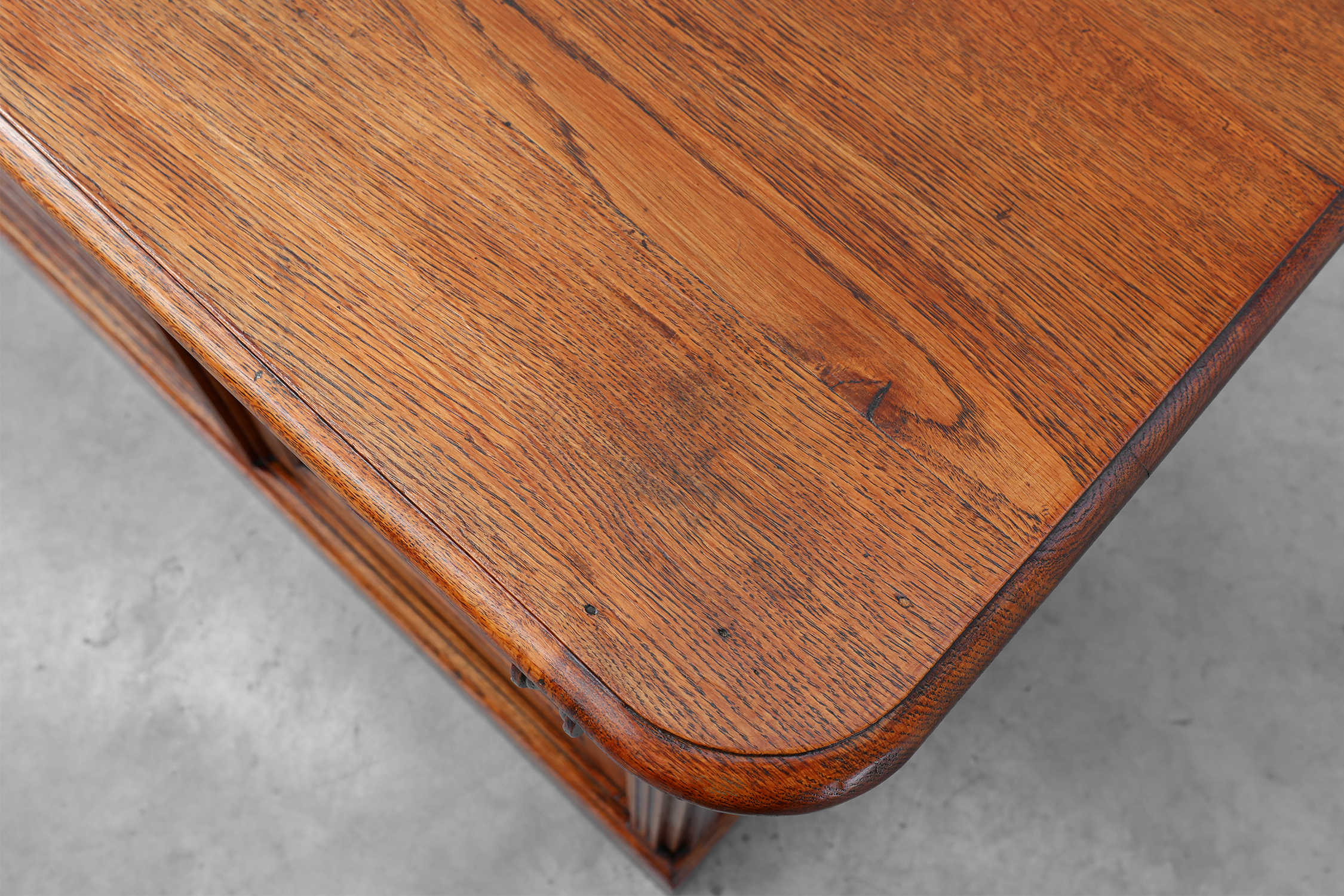 Large French Solid Oak Shop Counter or Bar Counter, Mid-19th Century, circa 1850thumbnail